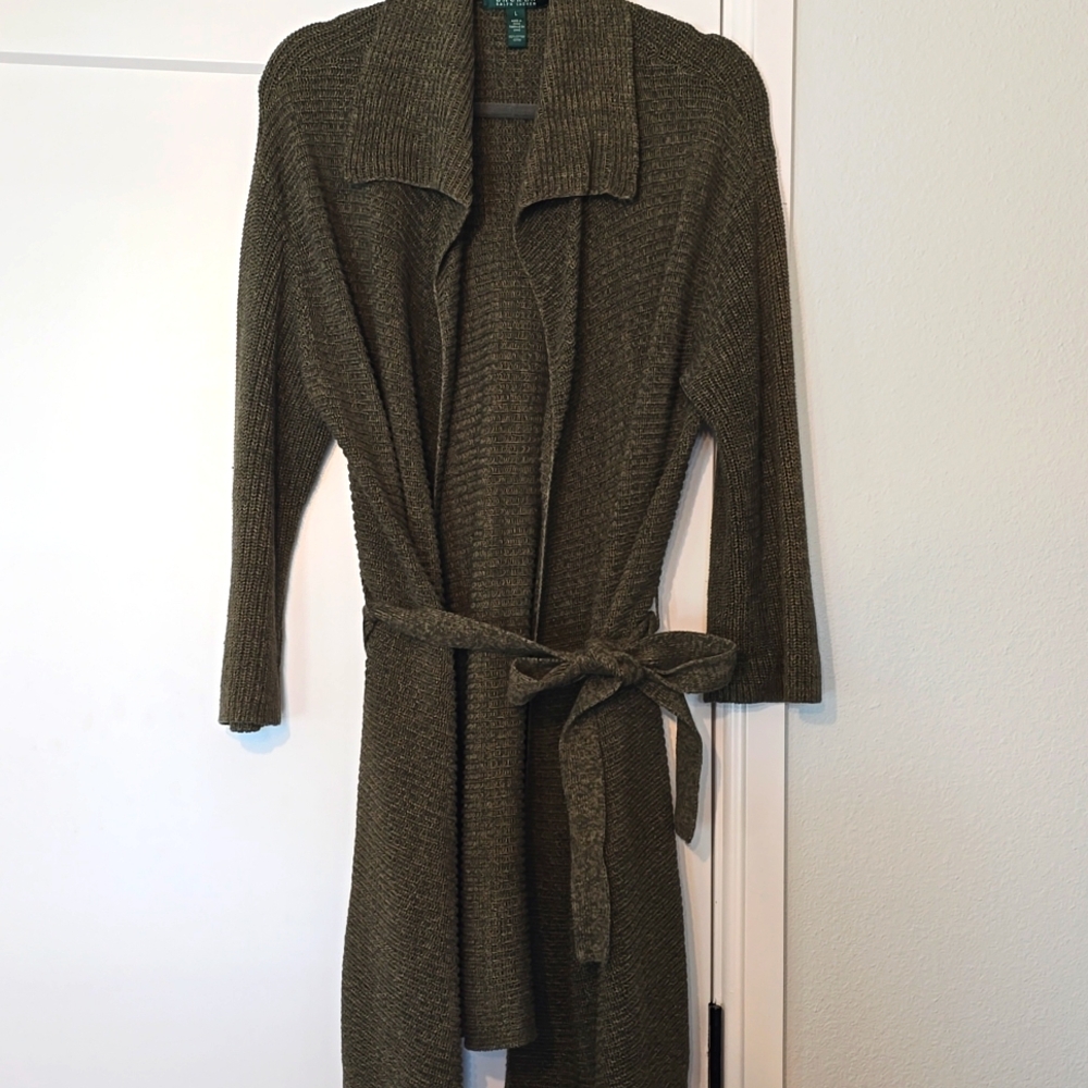 Ralph Lauren belted sweater